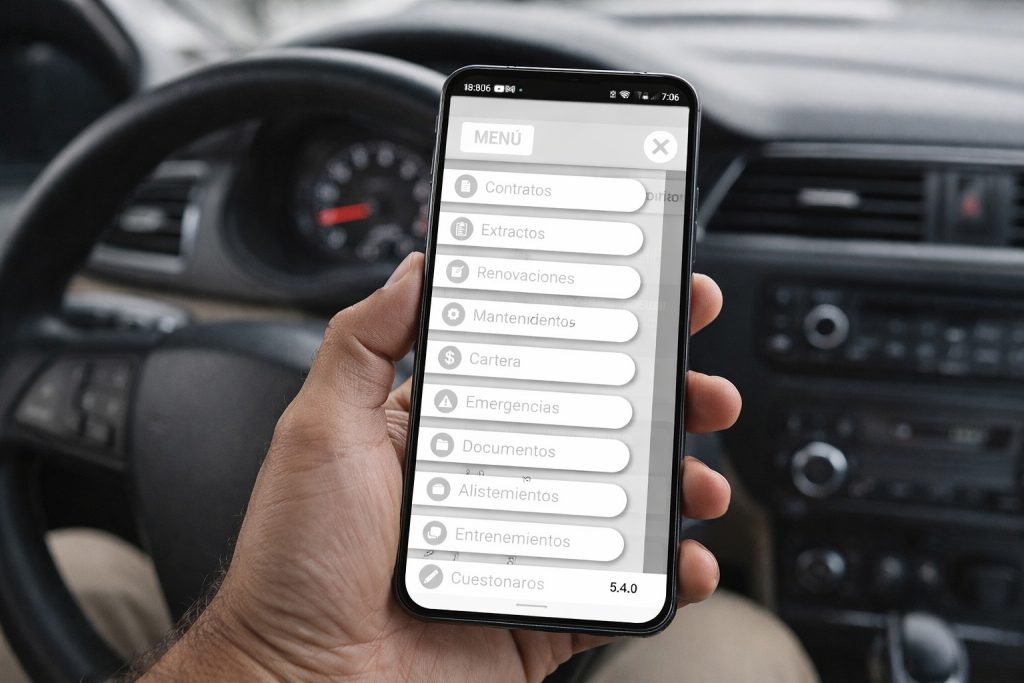 erp para transporte especial app conductor